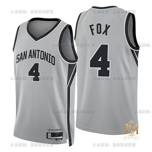 Spurs Limited Gray #4 Fox