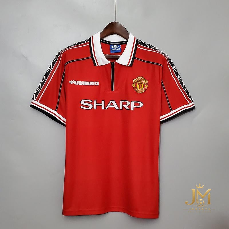 Manchester United Treble Home Retro Jersey 1998