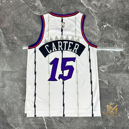 Raptors Retro White #15 Carter