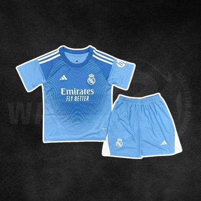 Real Madrid 2025/26 Goalkeeper Kids Kit