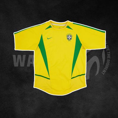 Brazil 2002 World Cup Home Retro Kit