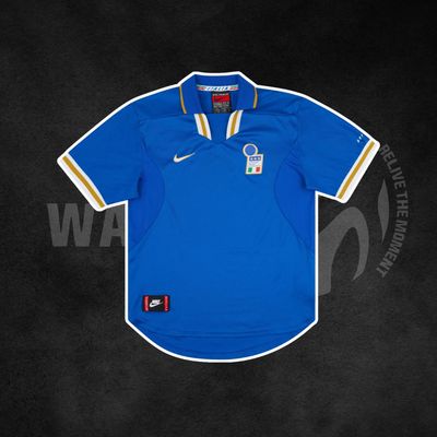 Italy 1996 Euros Home Retro Kit