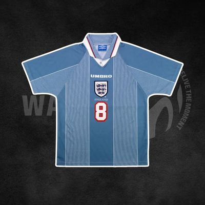 England 1996 Euros Away Retro Kit