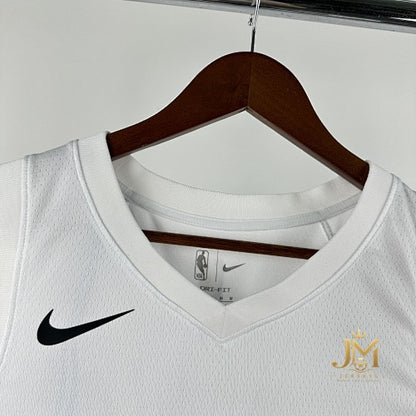 Trail Blazers Home White #16 Johnsen