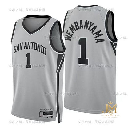 Spurs Limited Gray #1 Wembanyama