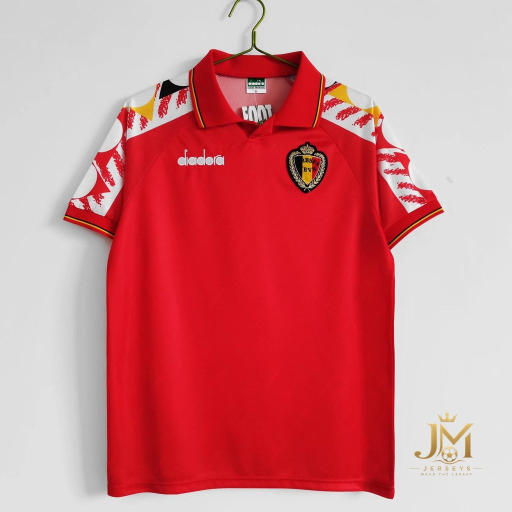 Belgium Retro Jersey 1995 Home Kit
