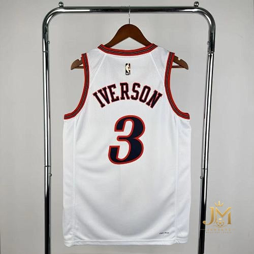 76Ers Retro White #3 Iverson
