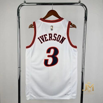76Ers Retro White #3 Iverson