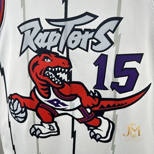 Raptors Retro White #15 Carter