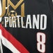 Trail Blazers Away Black #8 Achiuwa
