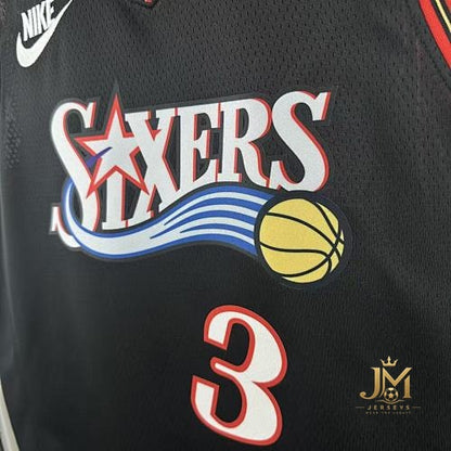 76Ers Retro Black #3 Iverson