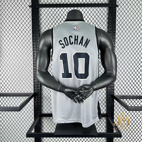Spurs Limited Gray #10 Sochan