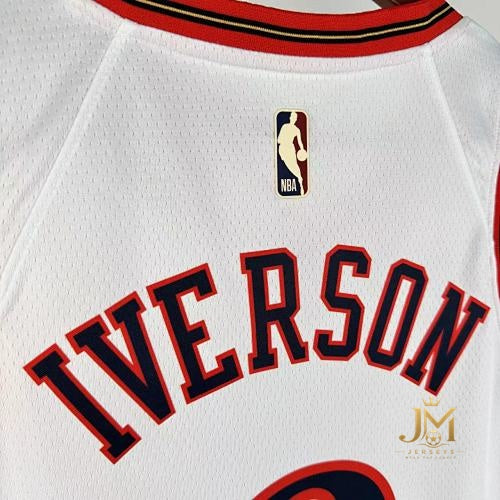 76Ers Retro White #3 Iverson