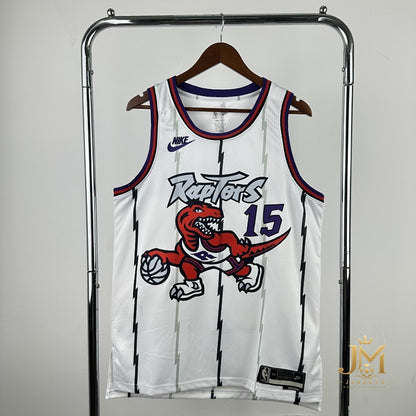 Raptors Retro White #15 Carter