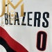 Trail Blazers Home White #0 Lillard