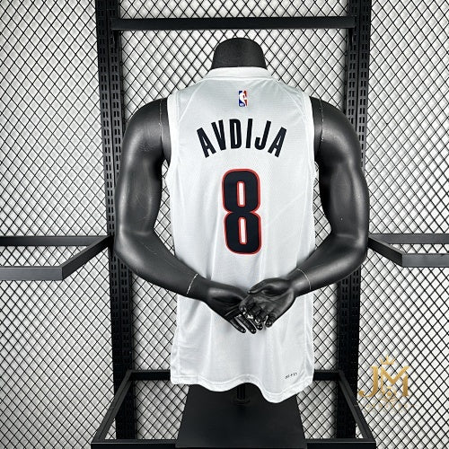 Trail Blazers Home White #8 Achiuwa