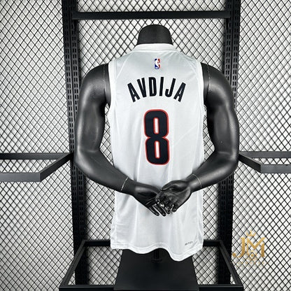 Trail Blazers Home White #8 Achiuwa