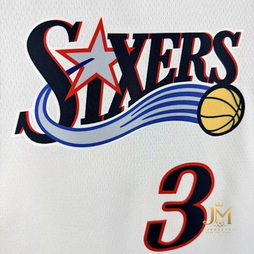 76Ers Retro White #3 Iverson