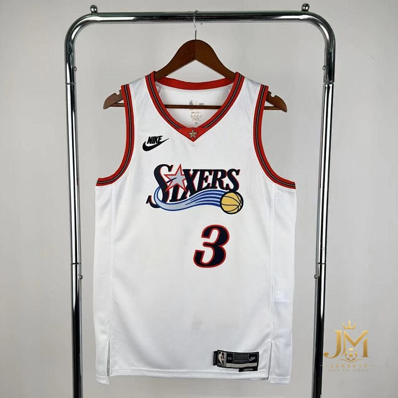 76Ers Retro White #3 Iverson