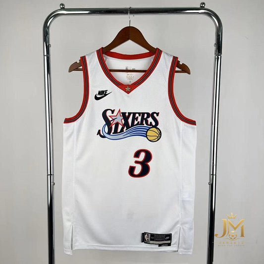 76Ers Retro White #3 Iverson
