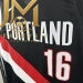 Trail Blazers Away Black #0 Lillard