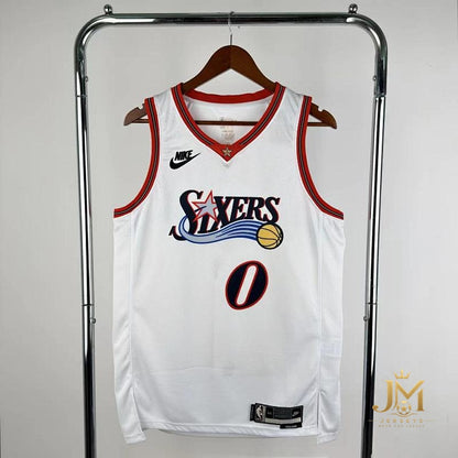 76Ers Retro White #0 Maxey