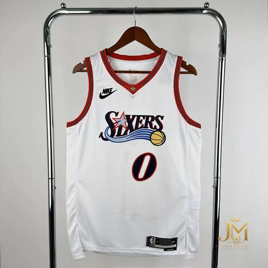 76Ers Retro White #0 Maxey