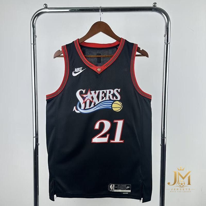 76Ers Retro Black #21 Embiid