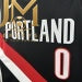 Trail Blazers Away Black #0 Lillard #2