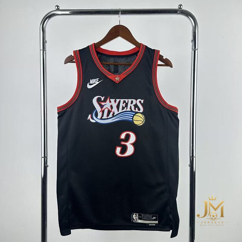 76Ers Retro Black #3 Iverson
