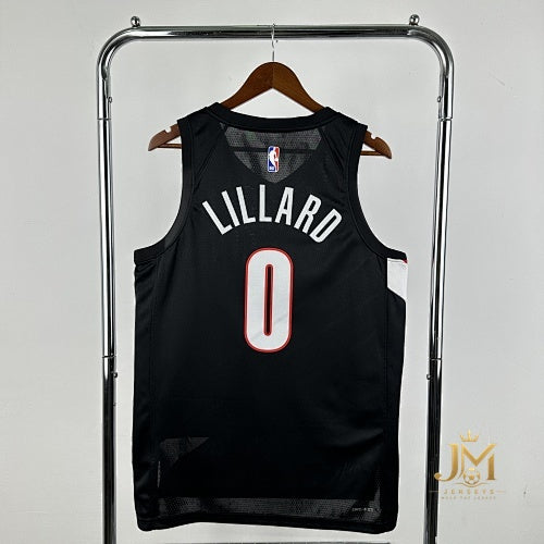 Trail Blazers Away Black #0 Lillard #2