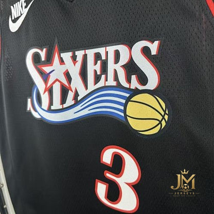 76Ers Retro Black #3 Iverson