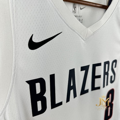 Trail Blazers Home White #8 Achiuwa