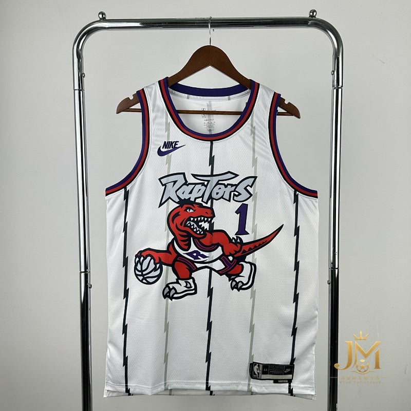 Raptors Retro White #1 McGrady