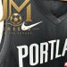 Trail Blazers Away Black #0 Lillard
