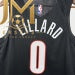 Trail Blazers Away Black #0 Lillard #2