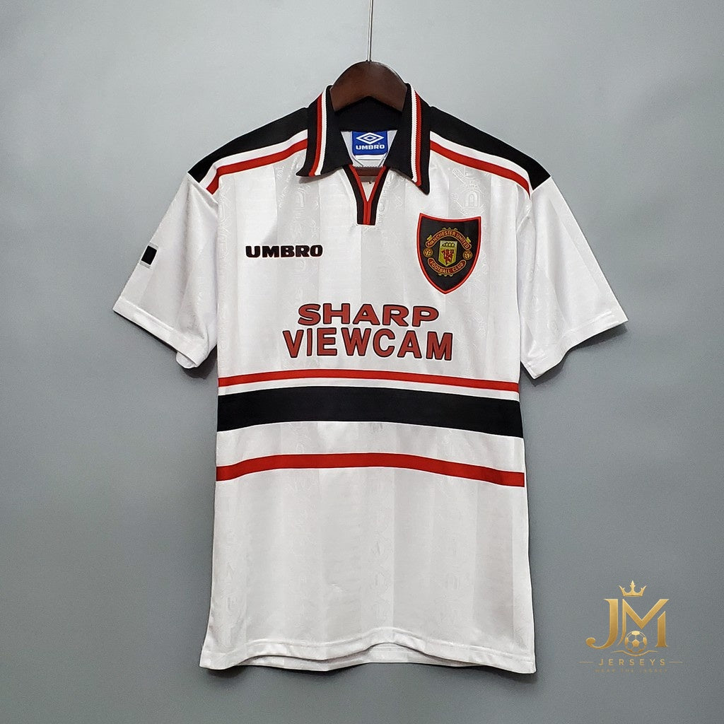 Manchester United Treble Away Retro Jersey 1998