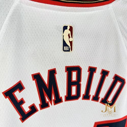 76Ers Retro White #21 Embiid