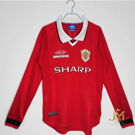 Manchester United Treble Long Sleeve Ucl Final Retro Jersey