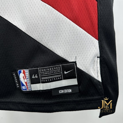Trail Blazers Away Black #0 Lillard