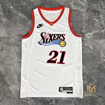 76Ers Retro White #21 Embiid