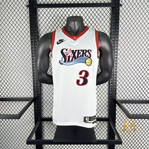 76Ers Retro White #3 Iverson