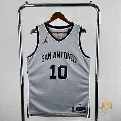 Spurs Limited Gray #10 Sochan