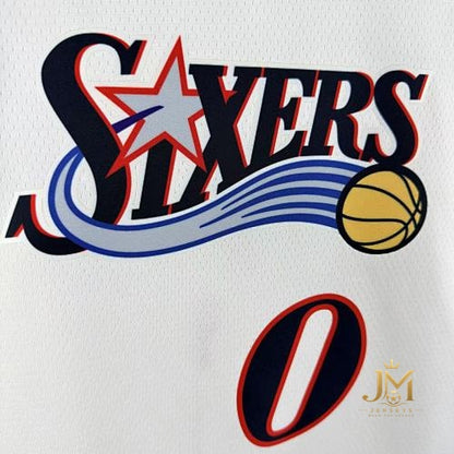 76Ers Retro White #0 Maxey