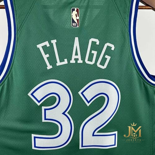 Mavericks Retro Green #32 Flagg