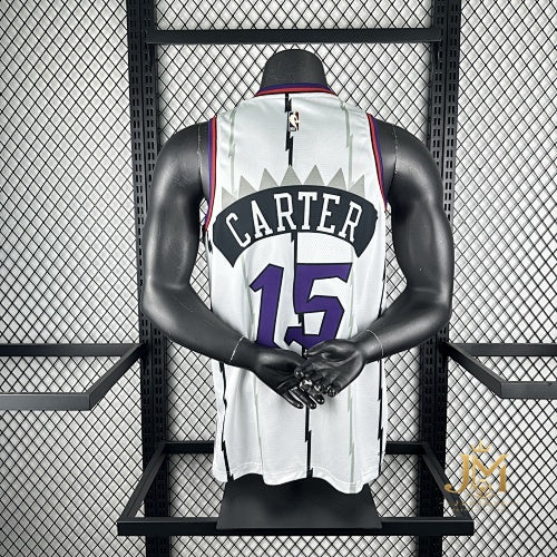 Raptors Retro White #15 Carter