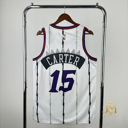 Raptors Retro White #15 Carter