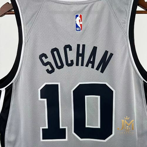 Spurs Limited Gray #10 Sochan