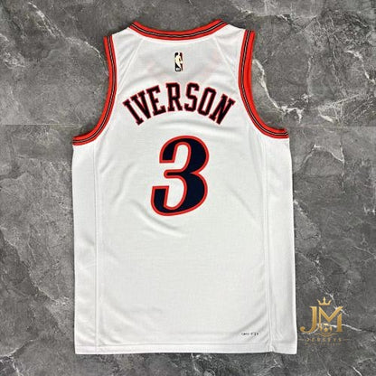 76Ers Retro White #3 Iverson
