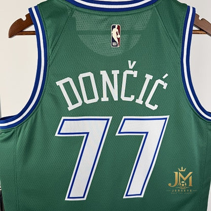 Mavericks Retro Green #77 Doncic